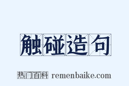 触碰造句是什么意思的图片